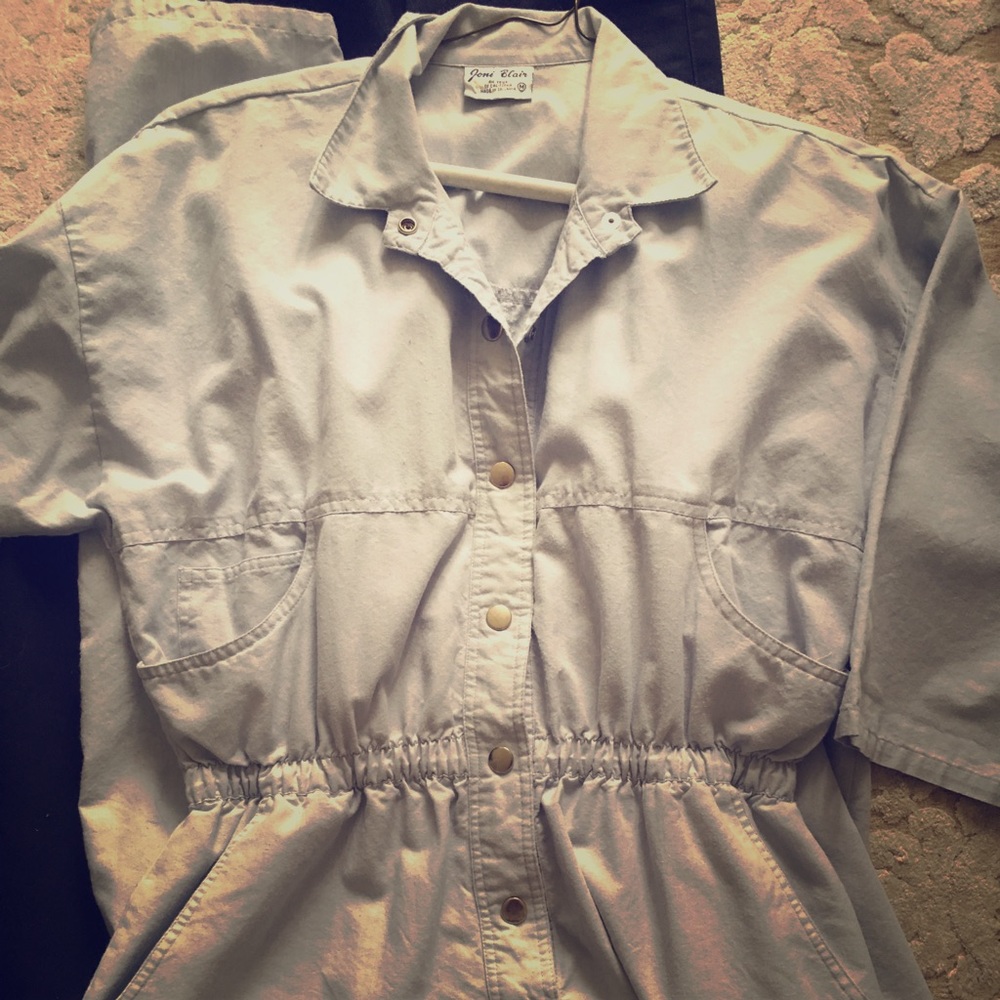 Vintage chambray jumpsuit